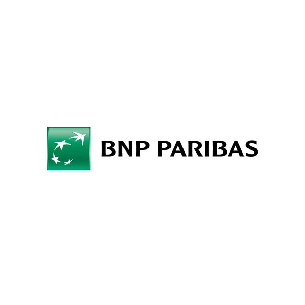 BNP Paribas logo display stand FSM25