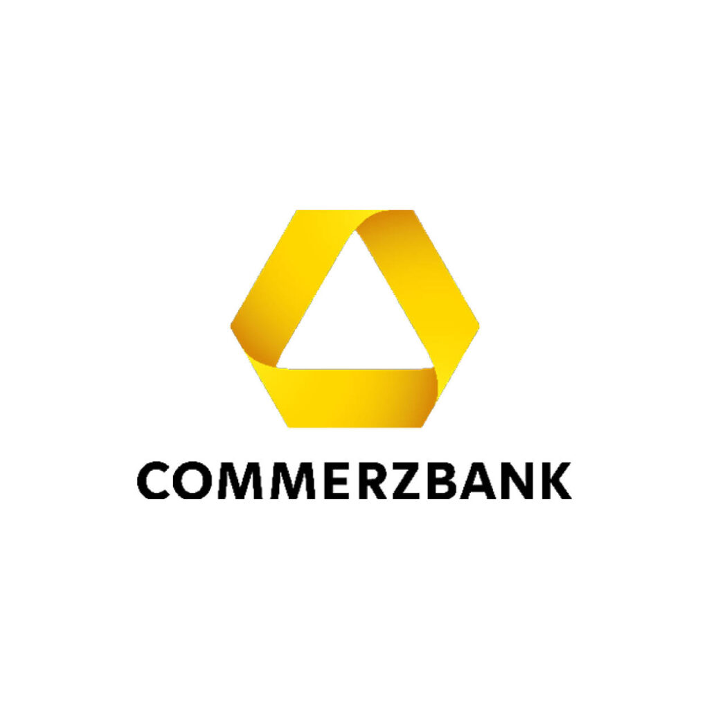 Commerzbank logo display stand FSM25